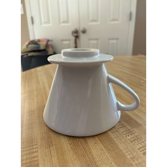 White Pour Over Ceramic Coffee Dripper - Picture 7 of 11